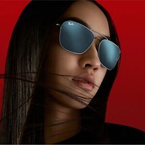 Rayban NEW IN BOX - black Caravan black on black sunglasses